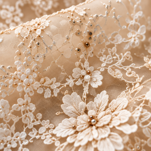Encaje Floral Champagne